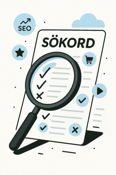 sökord i search-kampanjer i Google Ads