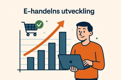E-handeln ökade med 13% i april 2025 till 14,2 miljarder kronor