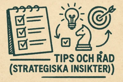 Checklista och strategiikoner för nybörjare och erfarna inom dropshipping.